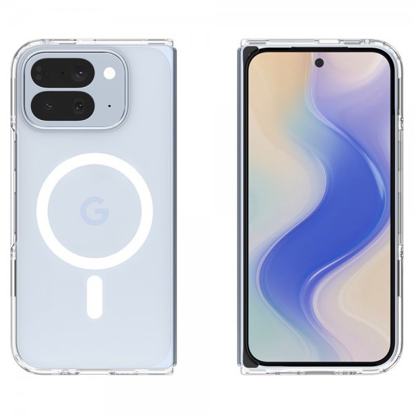 Spigen Google Pixel 10 Pro Fold Kotelo Ultra Hybrid MagFit Clear White