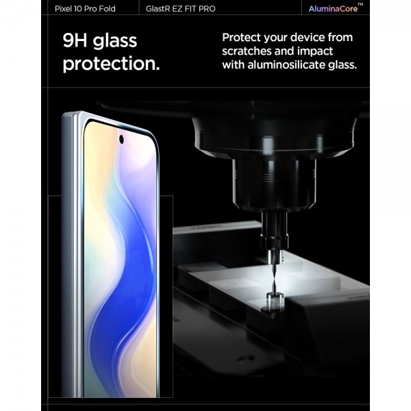 Spigen Google Pixel 10 Pro Fold Näytönsuoja GLAS.tR EZ Fit Optic Pro 2-pakkaus