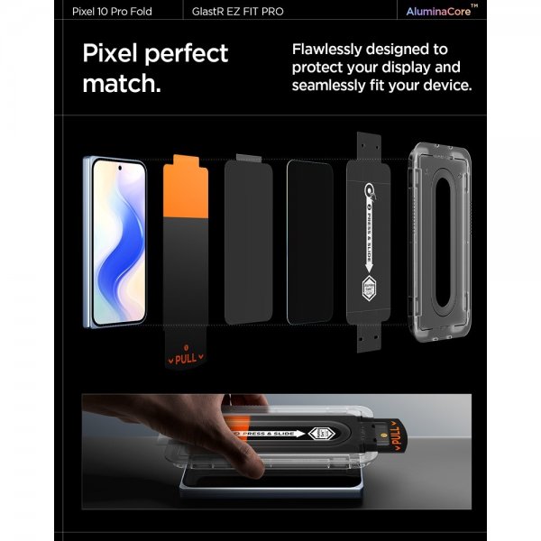 Spigen Google Pixel 10 Pro Fold Näytönsuoja GLAS.tR EZ Fit Optic Pro 2-pakkaus