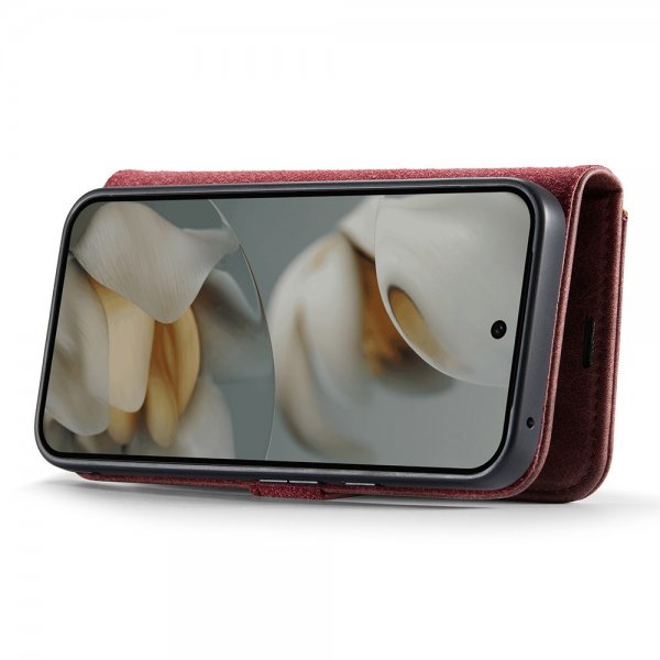 Dg.Ming Google Pixel 10 Pro XL -kotelo irrotettavalla kuorella, punainen