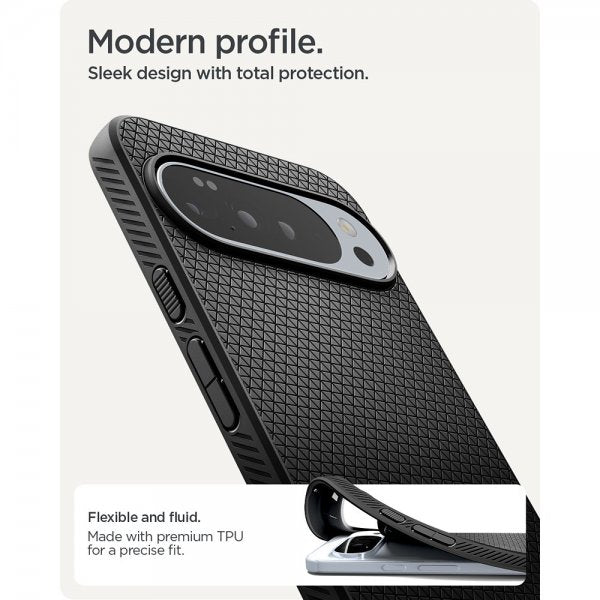 Spigen Google Pixel 10 Pro XL Suojakuori Liquid Air Mattamusta
