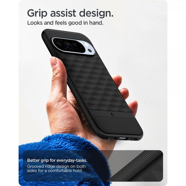 Spigen Google Pixel 10 Pro XL -suojakuori, Parallax MagFit, mattamusta