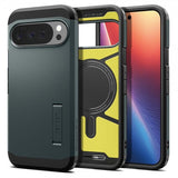 Spigen Google Pixel 10 Pro XL -kuori Tough Armor MagFit Abyss Green