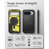 Spigen Google Pixel 10 Pro XL -kuori Tough Armor MagFit, musta