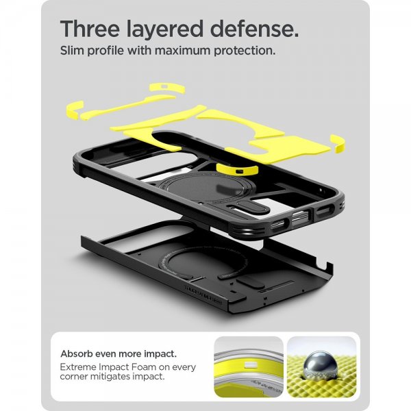 Spigen Google Pixel 10 Pro XL -kuori Tough Armor MagFit, musta