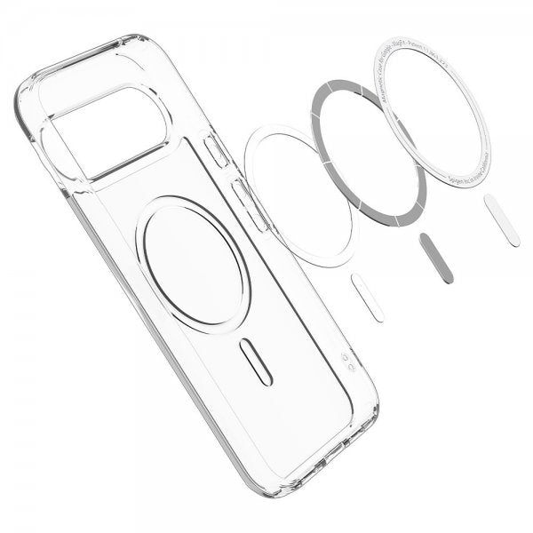 Spigen Google Pixel 10 Pro XL -suojakuori, Ultra Hybrid MagFit Clear White