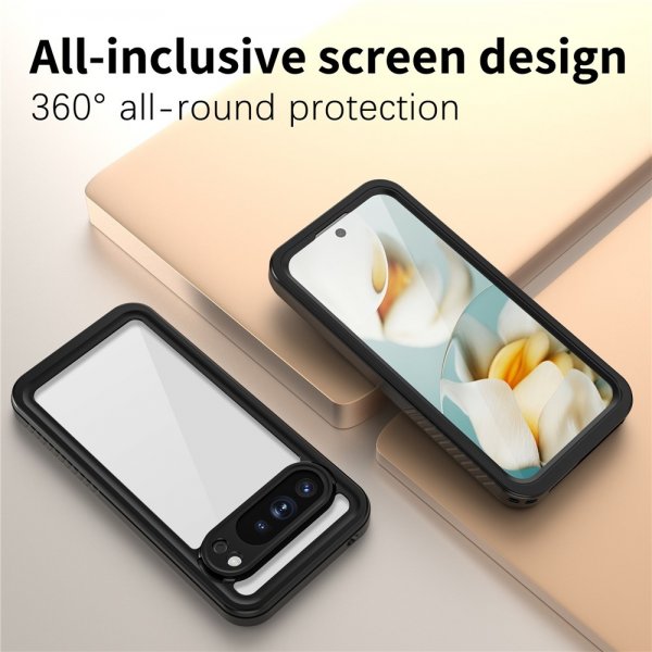 Redpepper Google Pixel 10 Pro XL -vedenpitävä IP68-suojakotelo, musta