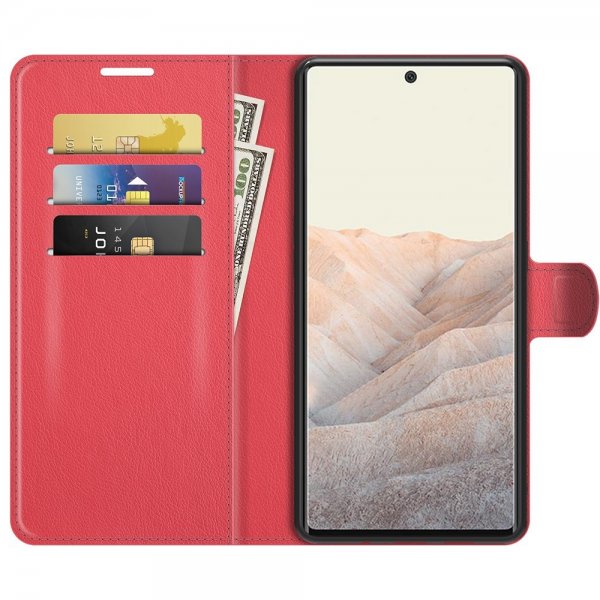 Google Pixel 6 Pro Kotelo Litsi Punainen
