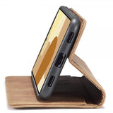 CaseMe Google Pixel 6 Pro -retro flip-suojakotelo, ruskea