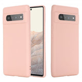 Google Pixel 6 Pro -kuori silikonihihnalla, vaaleanpunainen