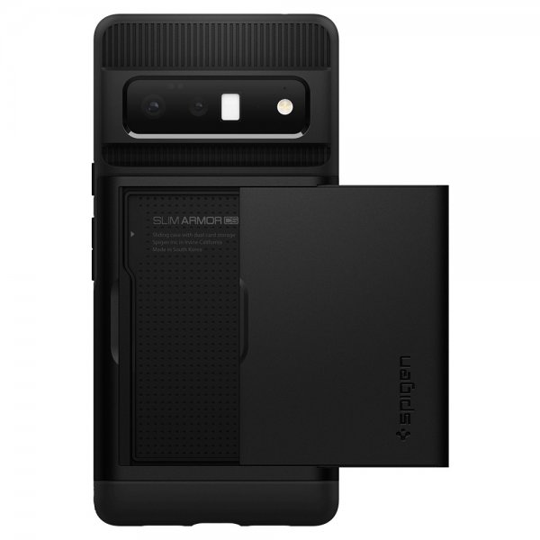 Spigen Google Pixel 6 Pro suojakuori Slim Armor CS, musta