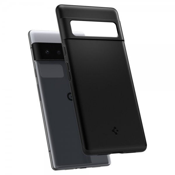 Spigen Google Pixel 6 Pro Thin Fit -suojakuori, musta