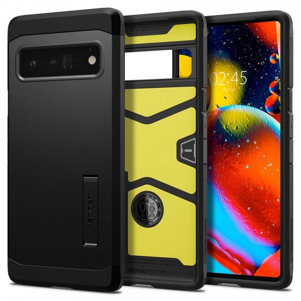 Spigen Google Pixel 6 Pro -kuori Tough Armor, musta