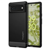Spigen Google Pixel 6 -suojakuori, Rugged Armor, mattamusta