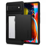 Spigen Google Pixel 6 -suojakuori, Slim Armor CS, musta