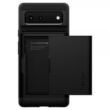 Spigen Google Pixel 6 -suojakuori, Slim Armor CS, musta