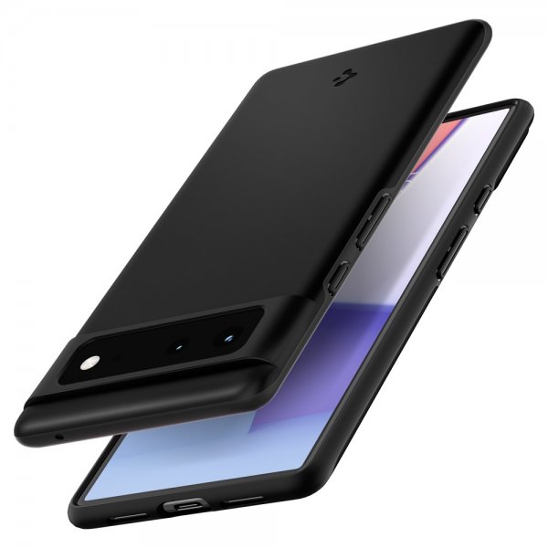 Spigen Google Pixel 6 -kuori, Thin Fit, musta