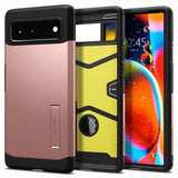 Spigen Google Pixel 6 -suojakuori Tough Armor, ruusukulta