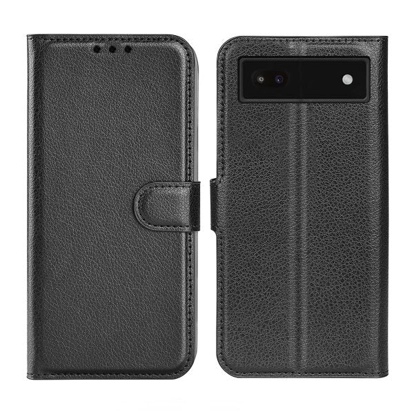 Google Pixel 6a Suojakotelo Jalustalla Musta