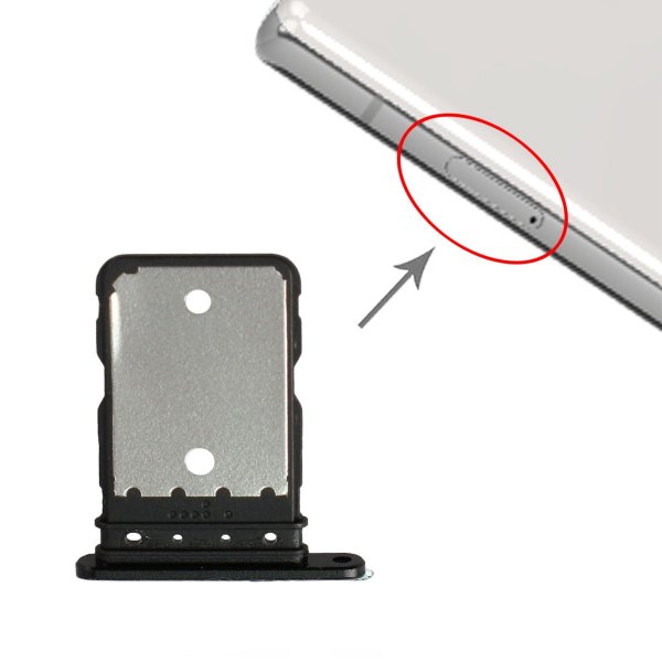 Google Pixel 6A SIM-korttipidike - Musta