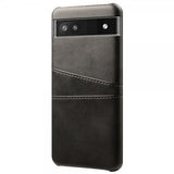 Google Pixel 6a Kuori, jossa kaksi korttipaikkaa, musta