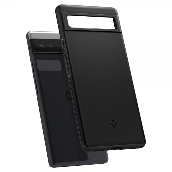 Spigen Google Pixel 6a Thin Fit -suojakuori, musta