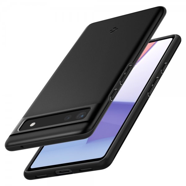 Spigen Google Pixel 6a Thin Fit -suojakuori, musta