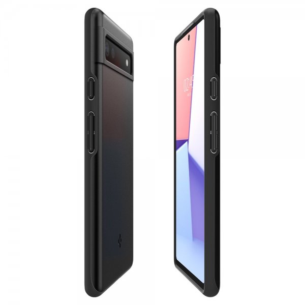 Spigen Google Pixel 6a Thin Fit -suojakuori, musta