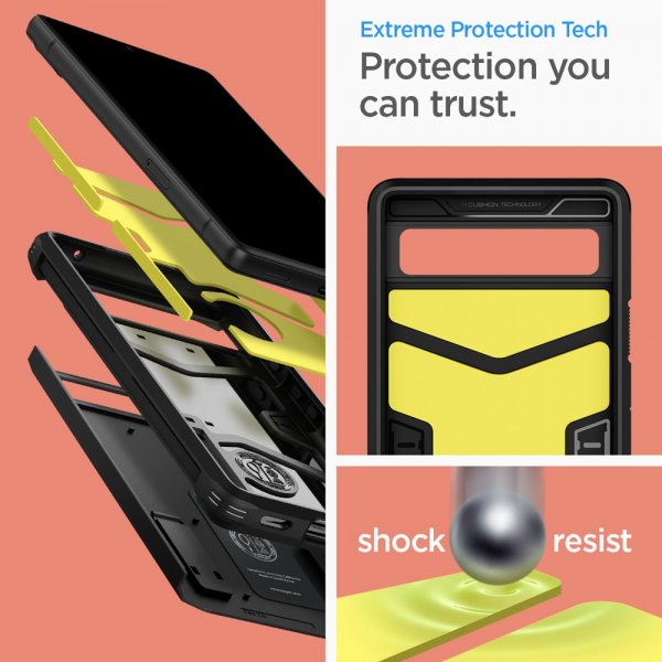 Spigen Google Pixel 6a Suojakuori Tough Armor Musta