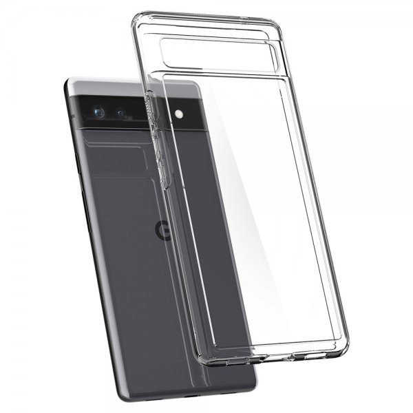 Spigen Google Pixel 6a -suojakuori, Ultra Hybrid Crystal Clear