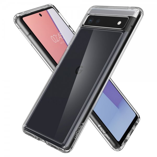 Spigen Google Pixel 6a -suojakuori, Ultra Hybrid Crystal Clear