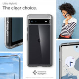 Spigen Google Pixel 6a -suojakuori, Ultra Hybrid Crystal Clear