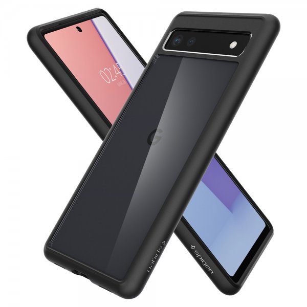 Spigen Google Pixel 6a -suojakuori, Ultra Hybrid, mattamusta