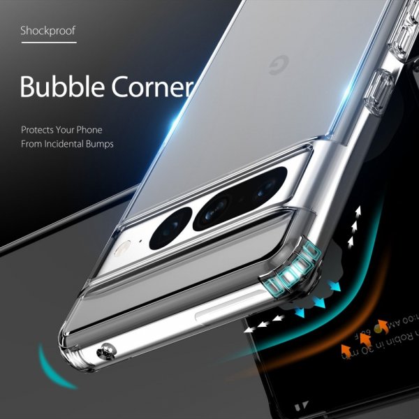 Dux Ducis Google Pixel 7 Pro Kuori Clin-sarja Läpinäkyvä