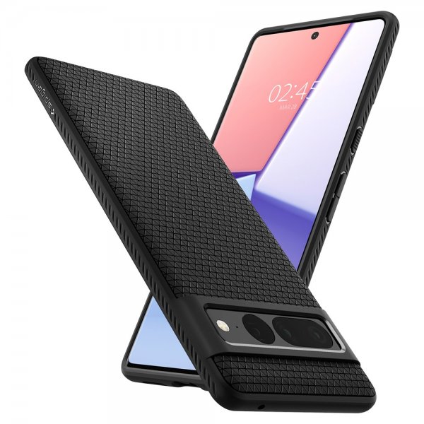Spigen Google Pixel 7 Pro -kuoret Liquid Air Matte Black