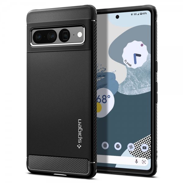 Spigen Google Pixel 7 Pro Suojakuori Rugged Armor Mattamusta