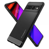 Spigen Google Pixel 7 Pro Suojakuori Rugged Armor Mattamusta