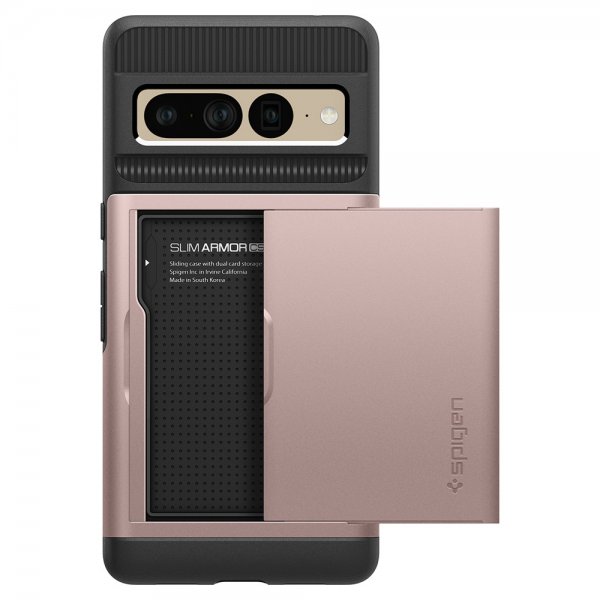 Spigen Google Pixel 7 Pro -kuori, Slim Armor CS Rose Gold