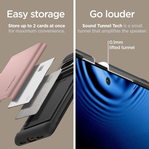 Spigen Google Pixel 7 Pro -kuori, Slim Armor CS Rose Gold