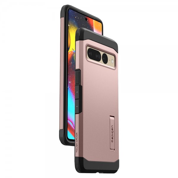 Spigen Google Pixel 7 Pro Suojakuori Tough Armor Ruusukulta