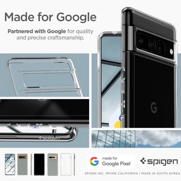Spigen Google Pixel 7 Pro Kuori Ultra Hybrid Crystal Clear