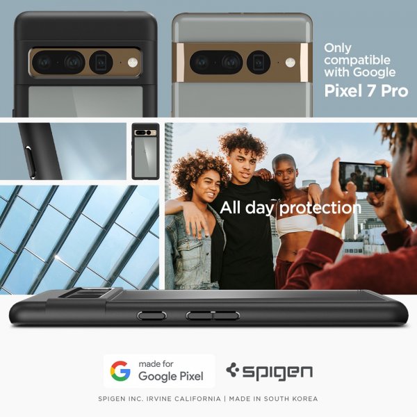 Spigen Google Pixel 7 Pro kuoret Ultra Hybrid Matte Black