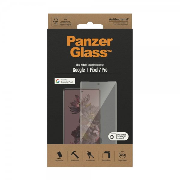 PanzerGlass Google Pixel 7 Pro Näytönsuoja Ultra-Wide Fit
