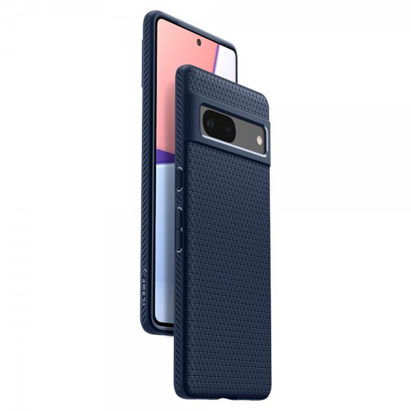 Spigen Google Pixel 7 -suojakuori, Liquid Air, tummansininen