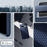 Spigen Google Pixel 7 -suojakuori, Liquid Air, tummansininen
