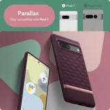 Caseology Google Pixel 7 Kuori Parallax Burgundy