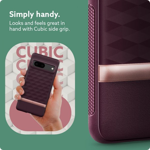 Caseology Google Pixel 7 Kuori Parallax Burgundy