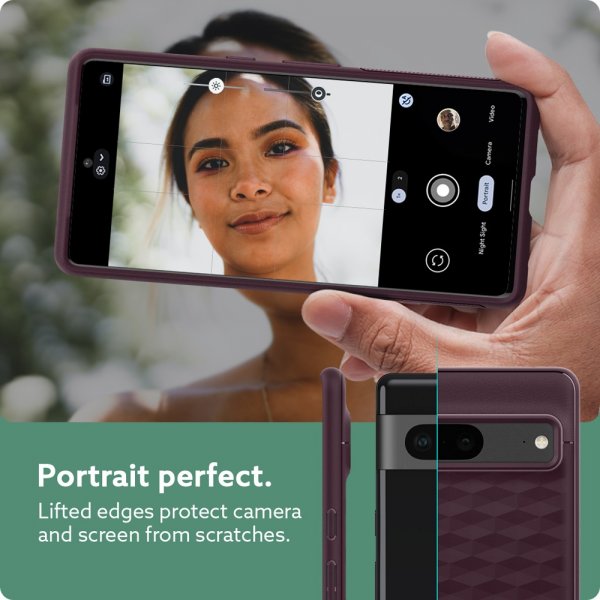 Caseology Google Pixel 7 Kuori Parallax Burgundy
