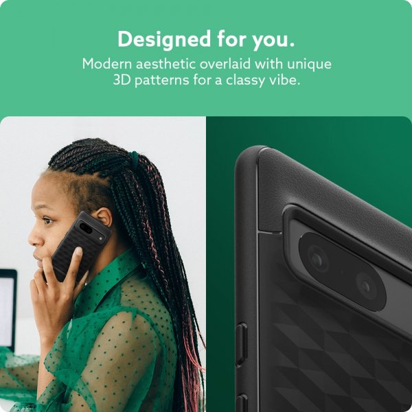 Caseology Google Pixel 7 -suojakuori, Parallax Matte Black