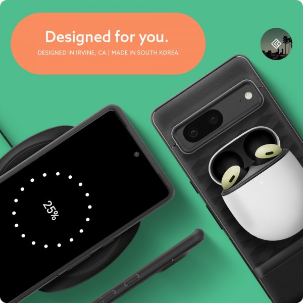 Caseology Google Pixel 7 -suojakuori, Parallax Matte Black